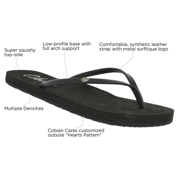 Cobian Black Nias Bounce Women's Sandals NBO13-BLACK