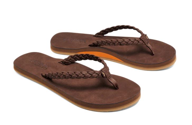 Cobian Chocolate Bethany Braided Pacifica Womens Flip Flops BBP23