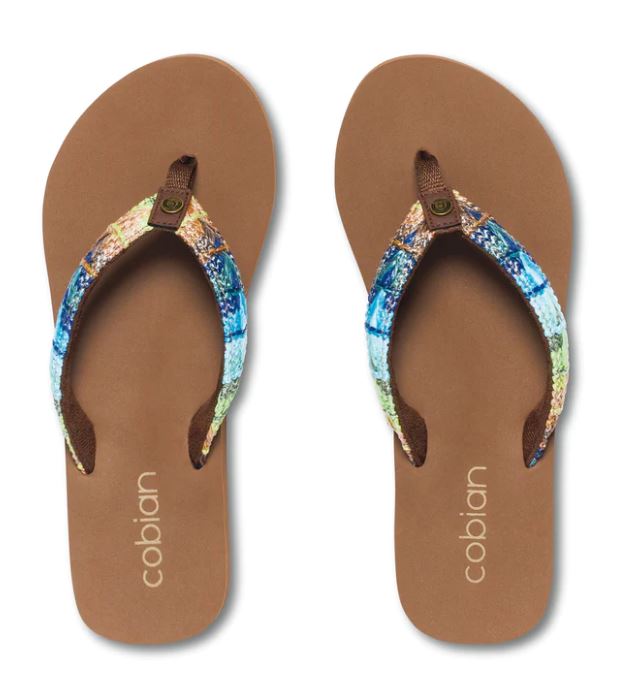 Cobian Mocha Fiesta Skinny Bounce Womens Flip Flops FSB13
