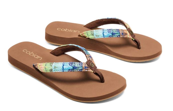 Cobian Mocha Fiesta Skinny Bounce Womens Flip Flops FSB13