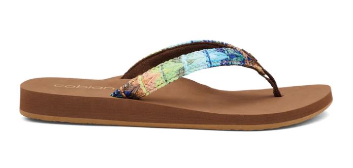 Cobian Mocha Fiesta Skinny Bounce Womens Flip Flops FSB13