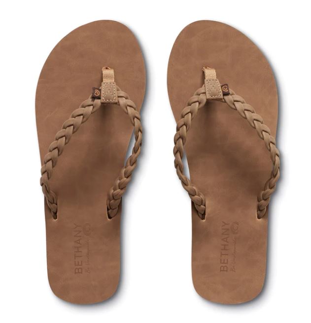 Cobian Tan Bethany Braided Pacifica Womens Flip Flops BBP23