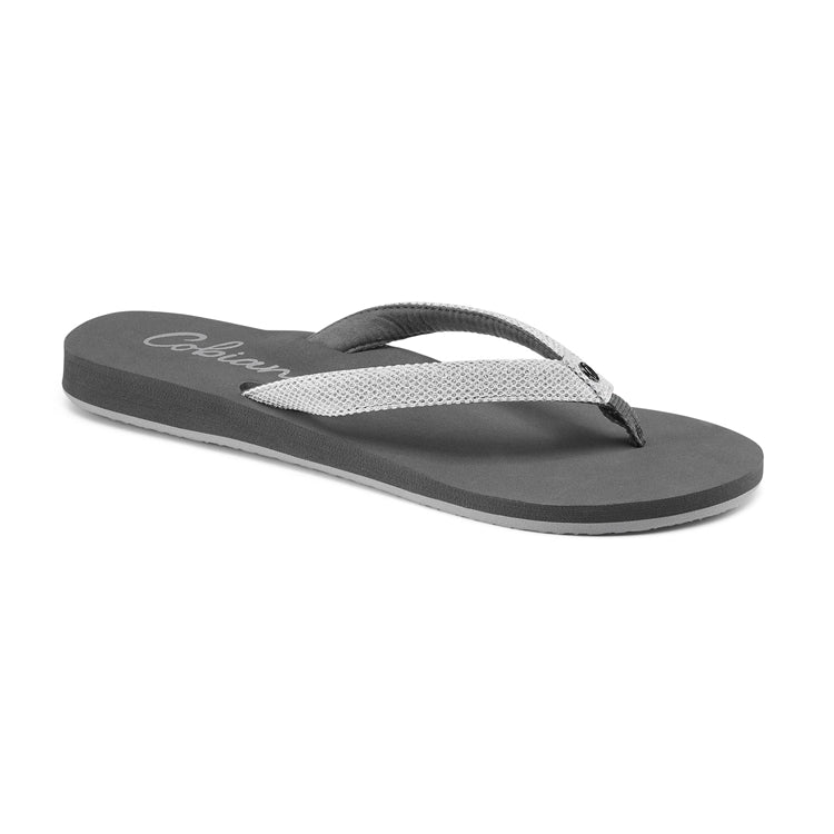 Cobian White Glitter Fiesta Bounce Womens Thong Sandals FSB13-101