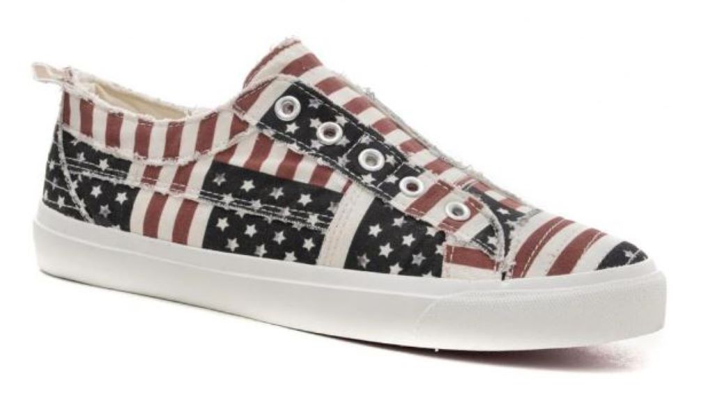 Corky's Red White and Blue Flag Babalu Womens Sneakers BABALU-FLAG
