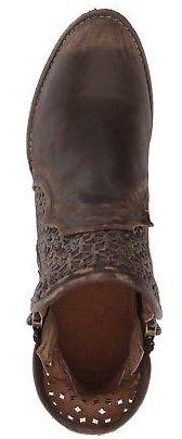 Corral Brown Cutout Shortie Womens Boots Q5019