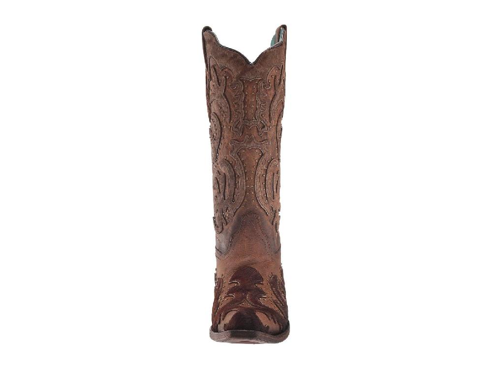 Corral Brown Womens Snip Toe Western Boots C3576