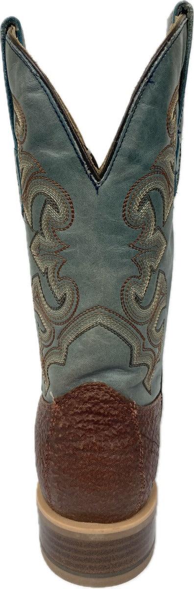 Corral Honey Blue/Brown Men's Wide Square Toe Shark Western Boots A4421