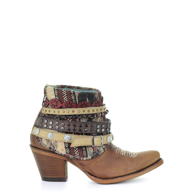 Corral Lorena Woven Aztec Printed Shaft Womens Western Boots E1386