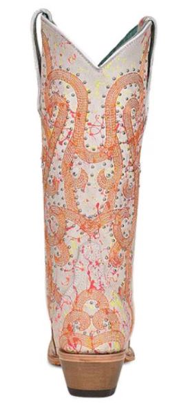 Corral Multi Color Neon Snip Toe 13 Inch Women's Western Boots C3980