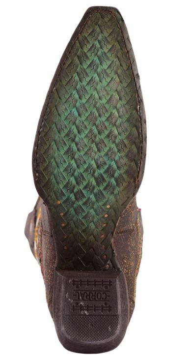 Corral Studded & Embroidered Womens Snip Toe Western Boots C3395