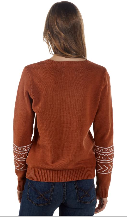 Cotton And Rye Rust Longhorn Women's Sweater CRK215RT