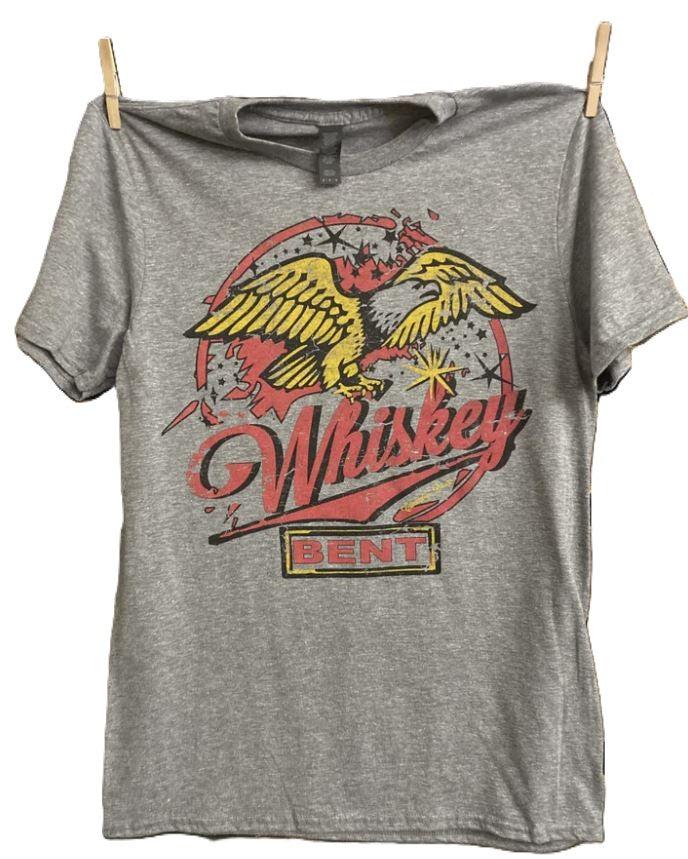 Country Deep Grey Whiskey Bent Unisex 70's Throw Back Vintage T-Shirt WHBNT22HTR