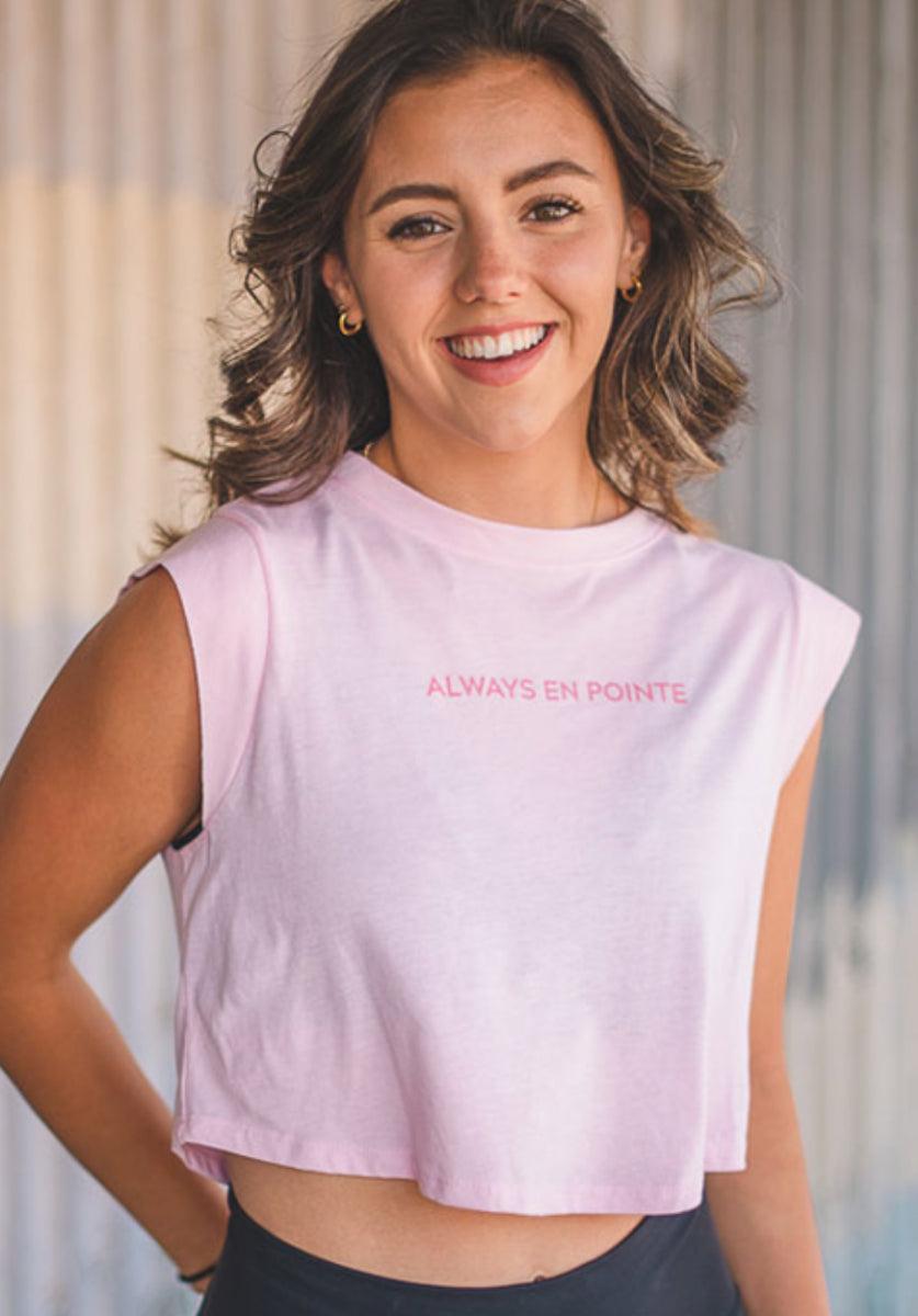 Covet Dance Always En Pointe-Cropped Tank AEP-CTK-PINK