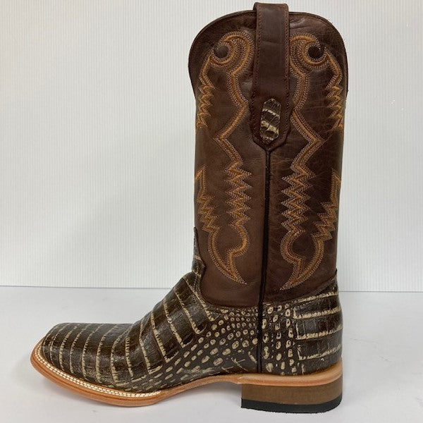 Cowtown Brown Natural Gator Print Mens Western Boots Q6150
