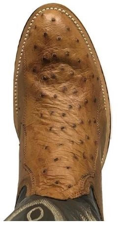 Cowtown Men's Brown 4-Piece Ostrich Leather Western Boots W174