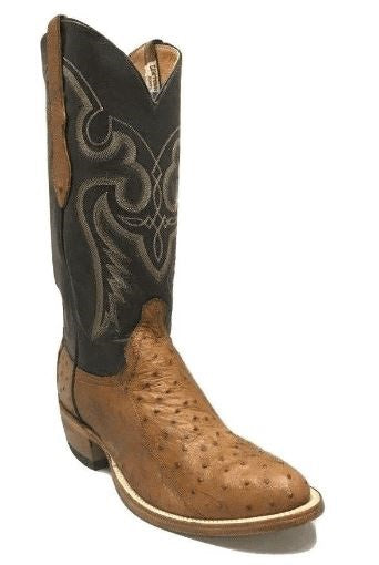 Cowtown Men's Brown 4-Piece Ostrich Leather Western Boots W174