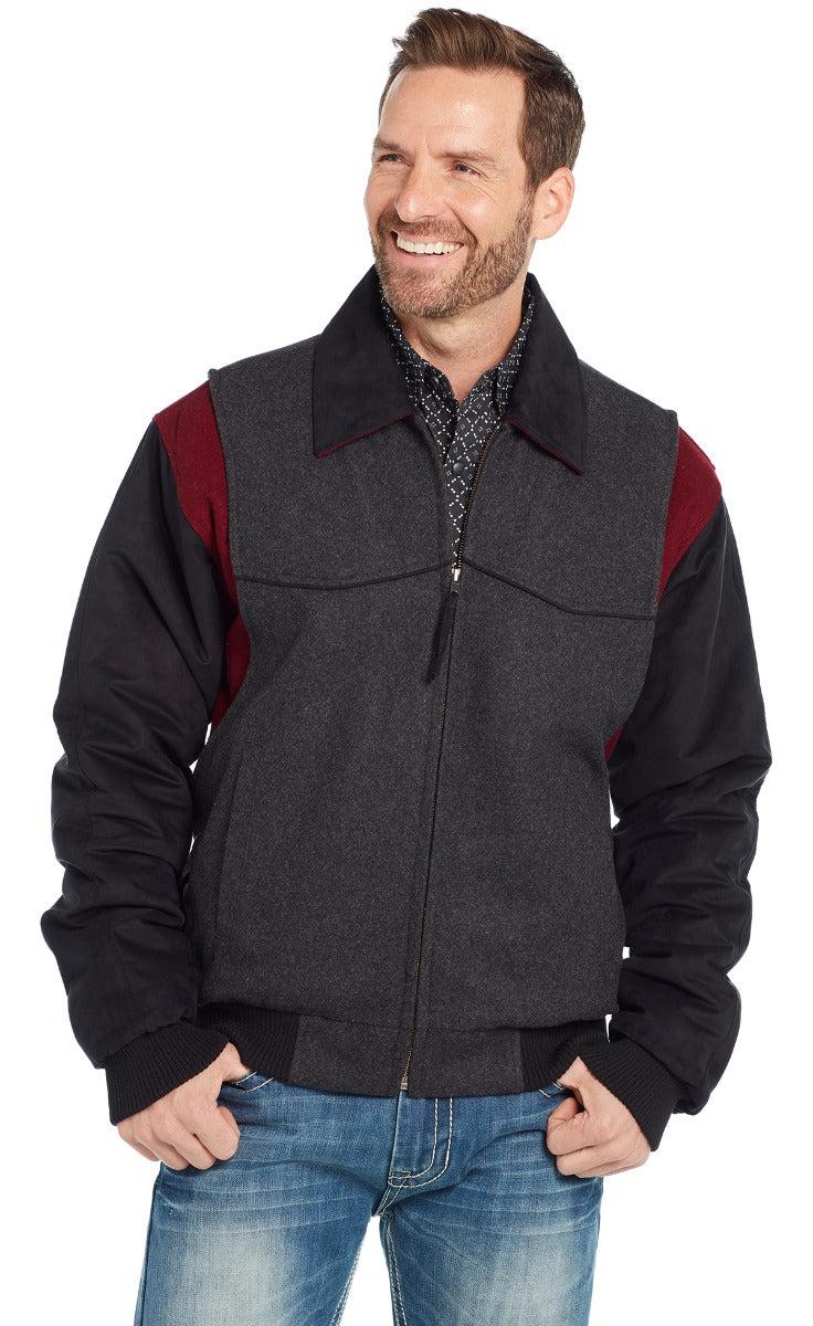 Cripple Creek Men's Wool Melton Zip Jacket CR43866-42