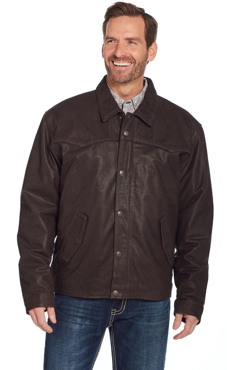 Cripple Creek Mens Conceal Carry Leather Jacket ML8958-23