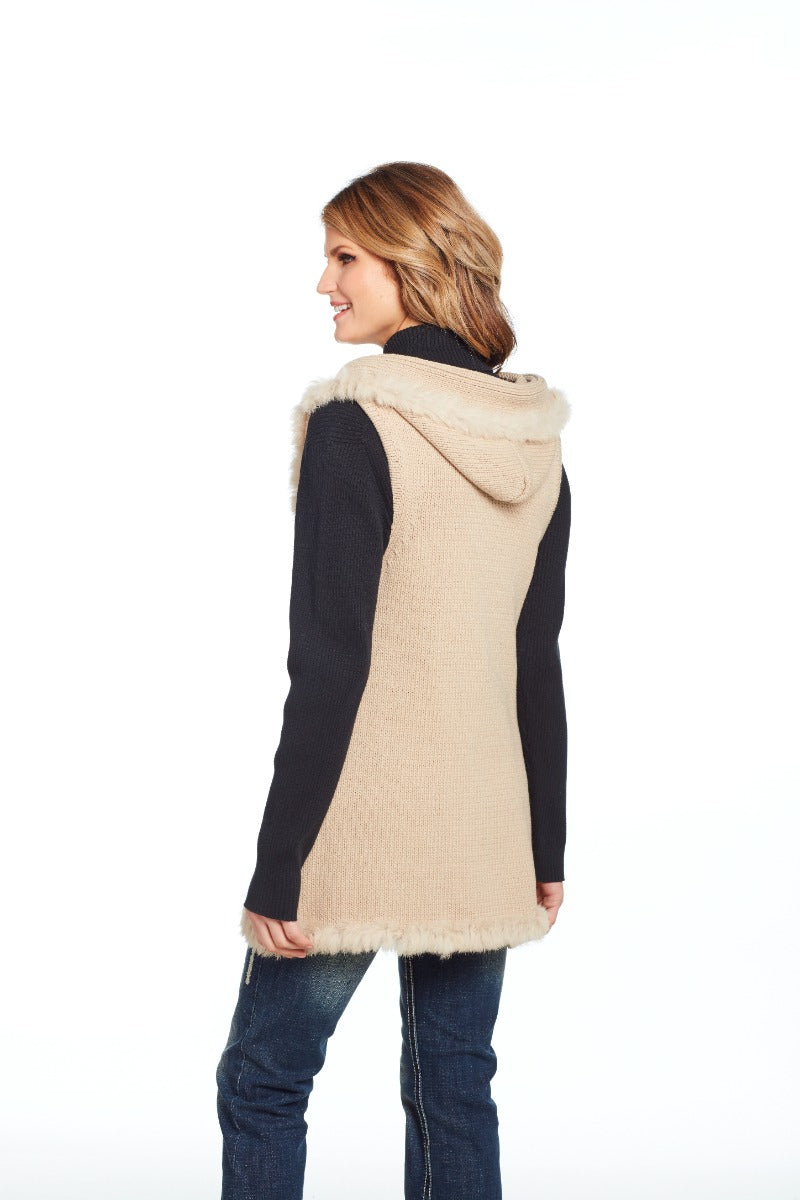 Cripple Creek Women's Hood Open Front Vest CR13848-04