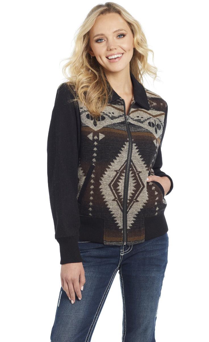 Cripple Creek Women's Navajo Zip Pocket Western Jacket CR15849-36
