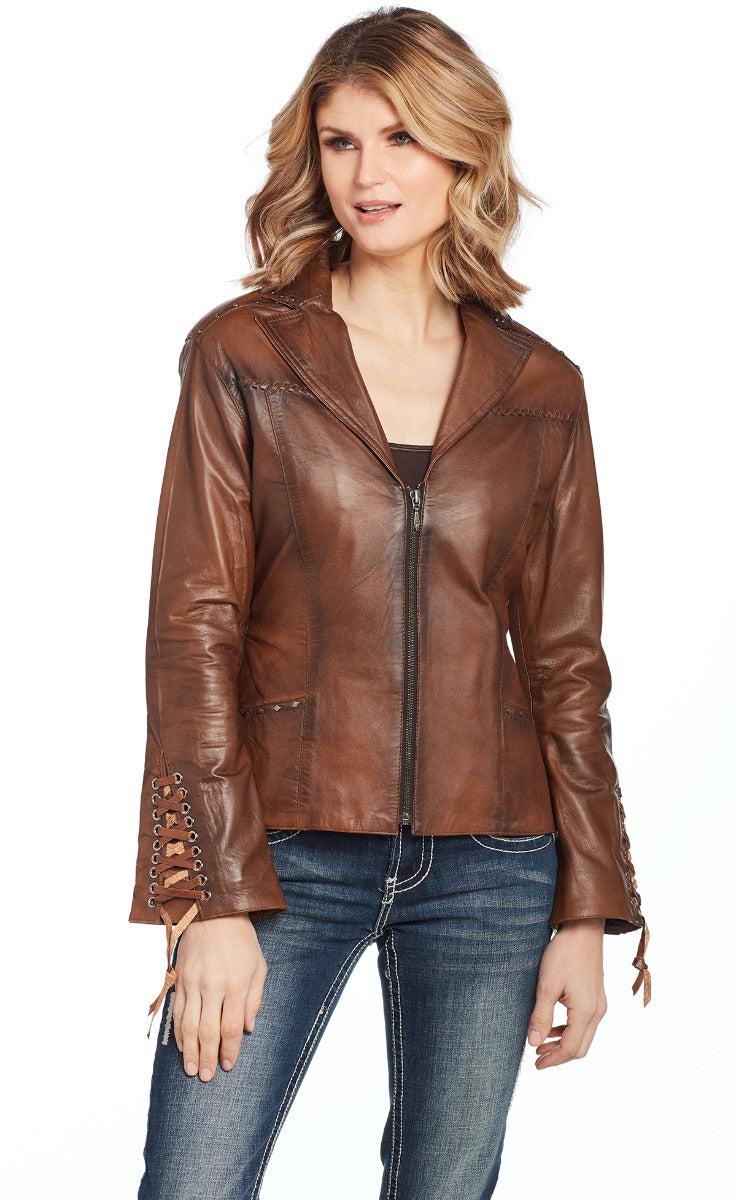 Cripple Creek Womens Leather Nappa Jacket LL24364-91