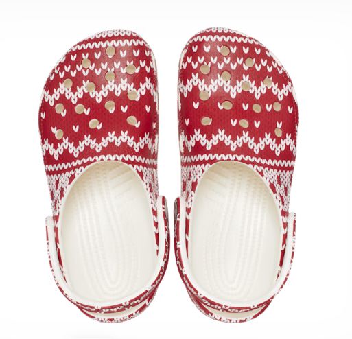Crocs Classic Holiday Sweater Graphic Women's Clogs 209237-90H