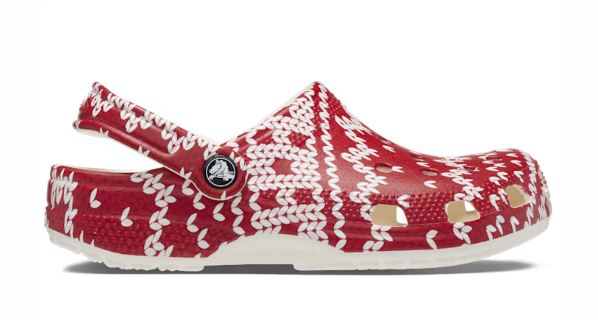 Crocs Classic Holiday Sweater Graphic Women's Clogs 209237-90H