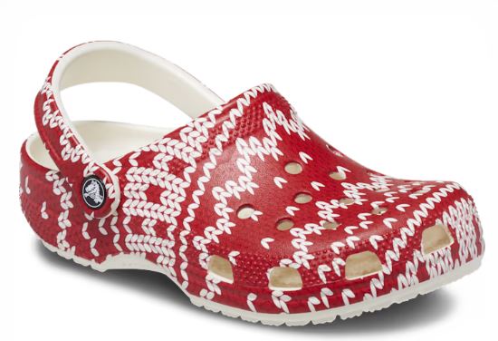 Crocs Classic Holiday Sweater Graphic Women's Clogs 209237-90H