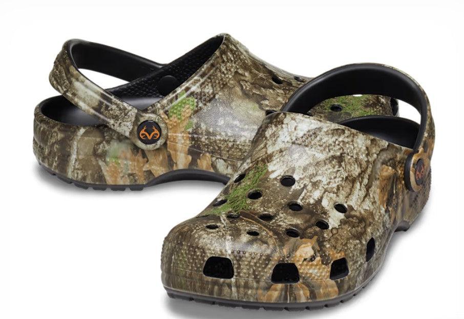 Crocs Khaki Camouflage Classic Realtree V2 Mens Clogs 12132-260