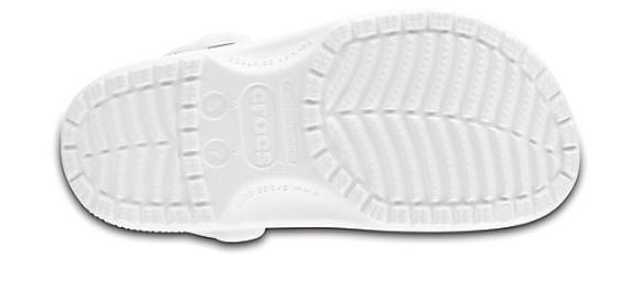 Crocs White Classic Womens Comfort Clogs 10001-100