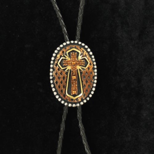 Crumrine Adult Mixed Metal Cross Bolo C10814