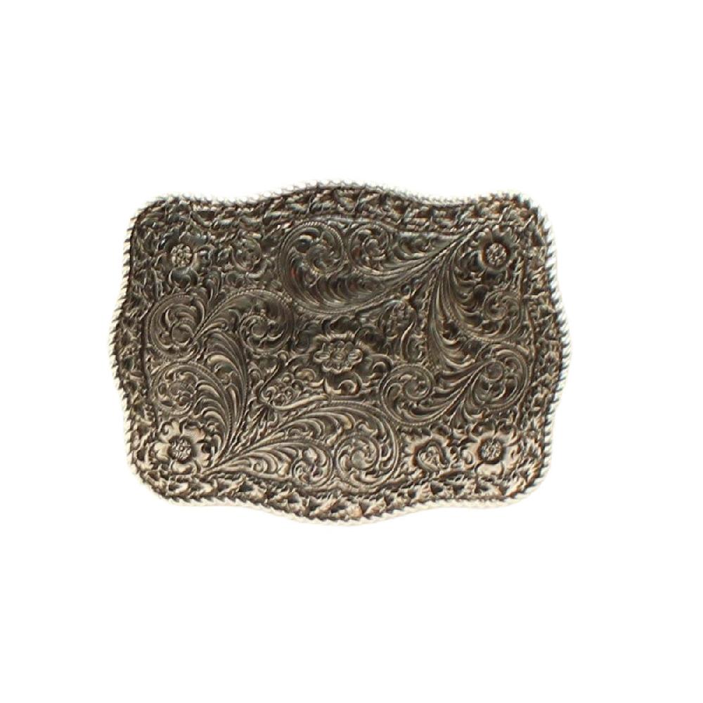 Crumrine Antique Silver Scroll Buckle C10116
