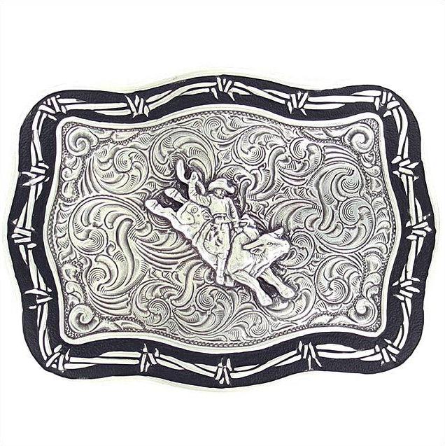 Crumrine Men's Vintage Bull Rider Barbwire Buckle 38028