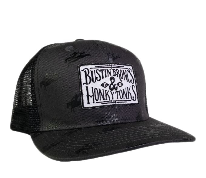 Dale Brisby Black Bustin Broncs and Honky Tonks Cap C-165