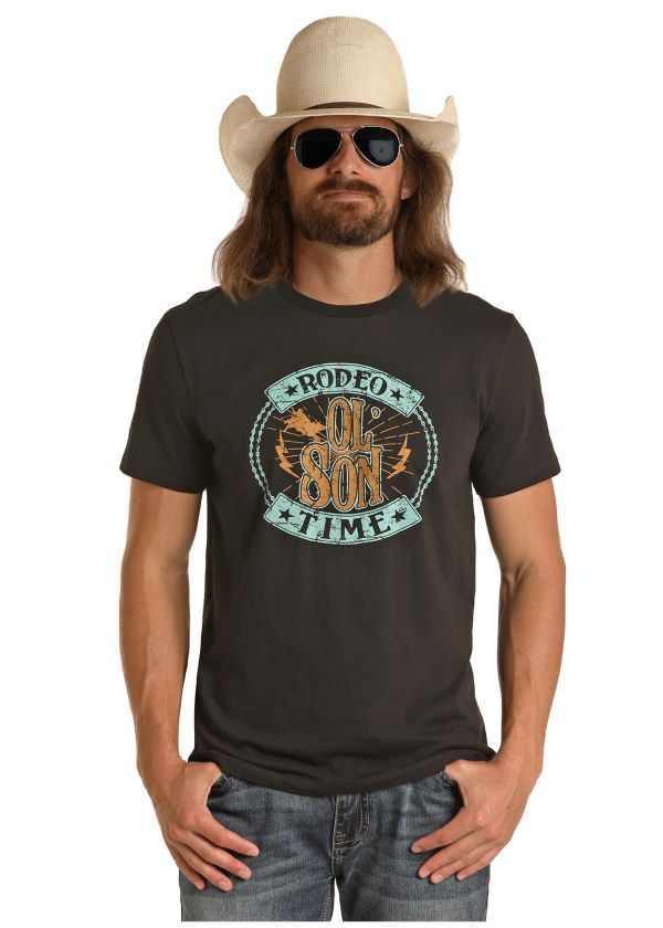 Dale Brisby Black Rodeo Ol Son Mens Short Sleeve Tee P9-1525