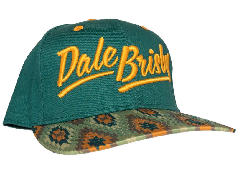 Dale Brisby Logo Orange & Green Flatbill Hat C-190