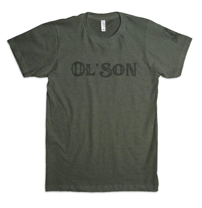 DALE BRISBY OL'SON MILTARY GREEN UNISEX TEE T - 24