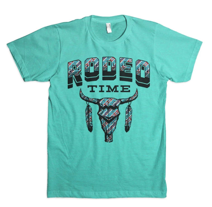 Dale Brisby Teal Tribal Rodeo Time Unisex Tee T - 05