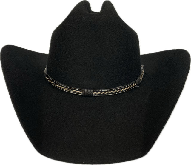 Dallas Hats Black 6X Wool Felt Hat MON 2 6X BK LB7