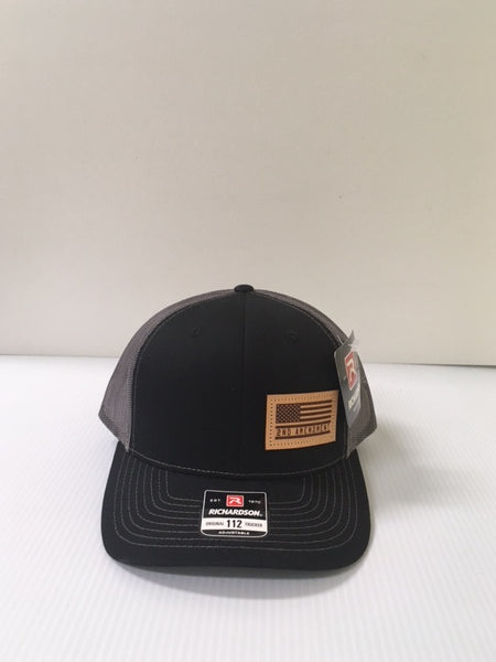 Dally Up Black/Charcoal Richardson Original 112 Trucker Cap with 2nd Amendment Patch DALLY 434