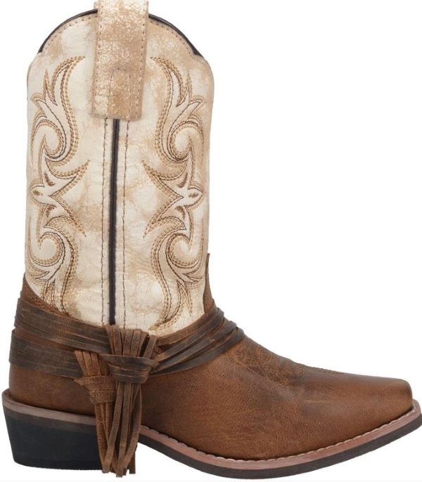 Dan Post Brown And White Lil Myra Girls Boots DPC2911