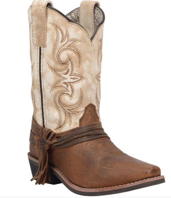 Dan Post Brown and White Lil Myra Girls Boots DPC2911