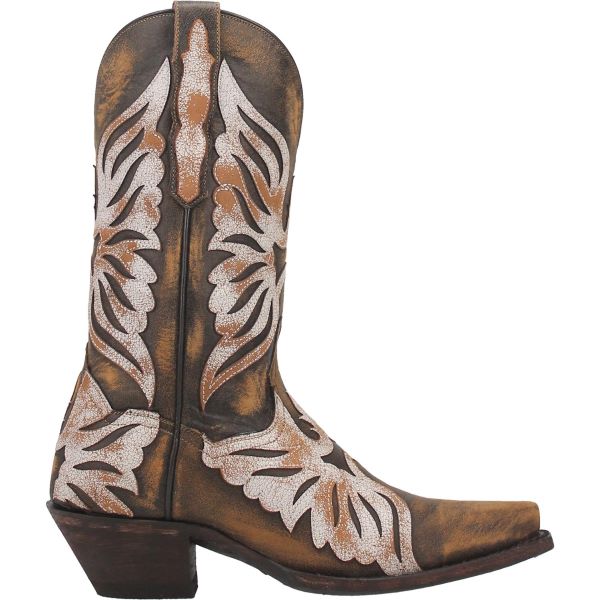 Dan Post Brown Ndulgence Womens Leather Snip Toe Western Boots DP4359