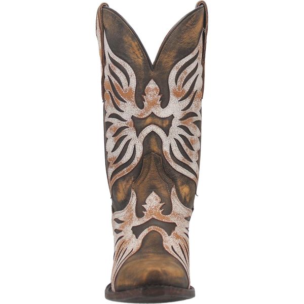 Dan Post Brown Ndulgence Womens Leather Snip Toe Western Boots DP4359