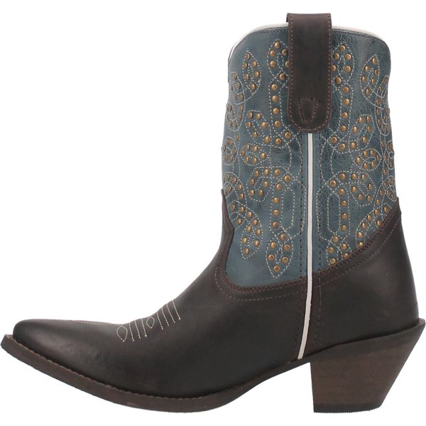 Dan Post Chocolate And Turquoise Randee Womens Western Boots LA1035