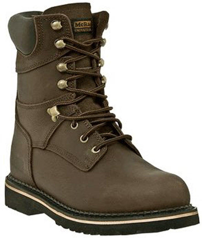 Dan Post Dark Brown Lace-Up 8inch Soft Toe Mens Work Boots MR88144