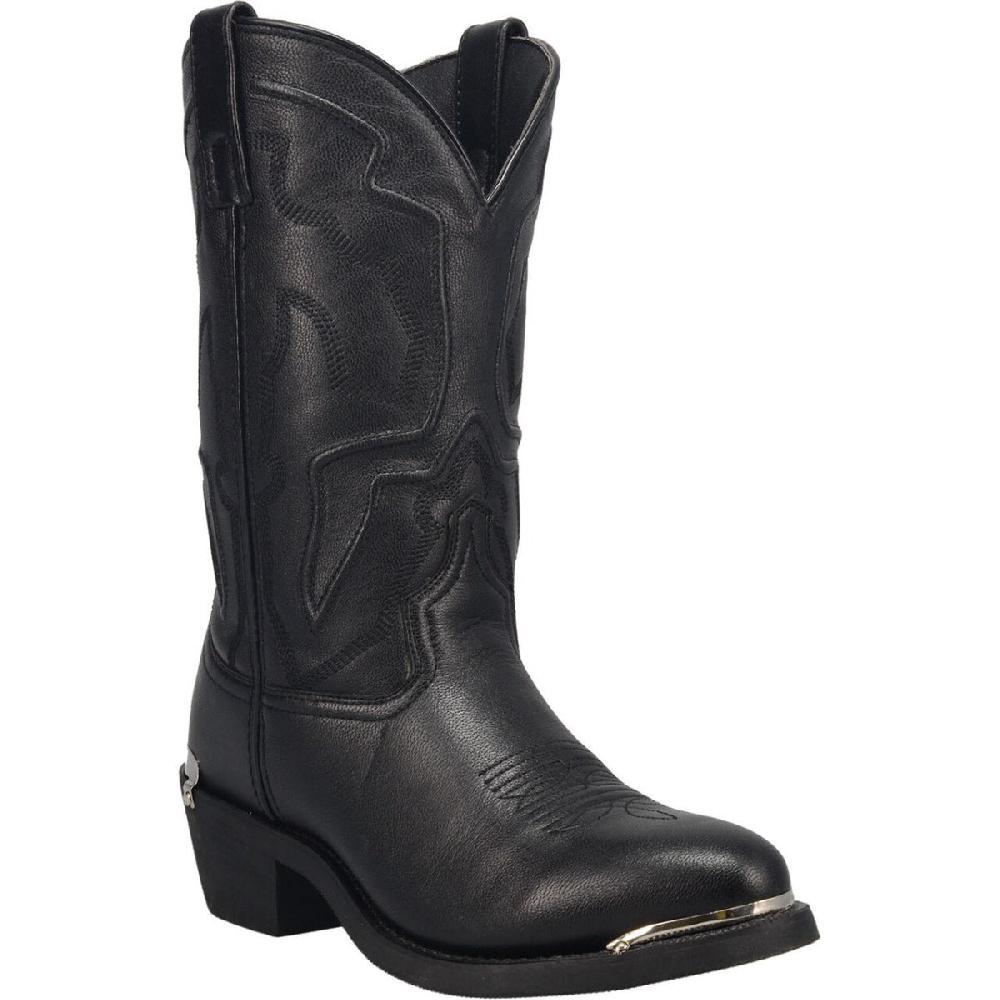 Dan Post Laredo Black Atlas Mens Round Toe Western Boots 68620