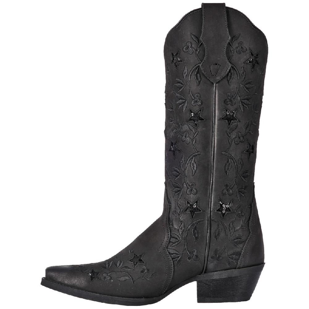 Dan Post Laredo Black Gunpowder Womens Leather Boots 52110