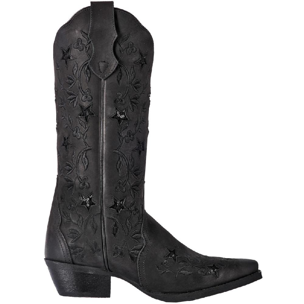 Dan Post Laredo Black Gunpowder Womens Leather Boots 52110