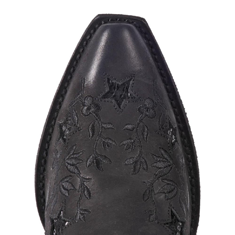 Dan Post Laredo Black Gunpowder Womens Leather Boots 52110